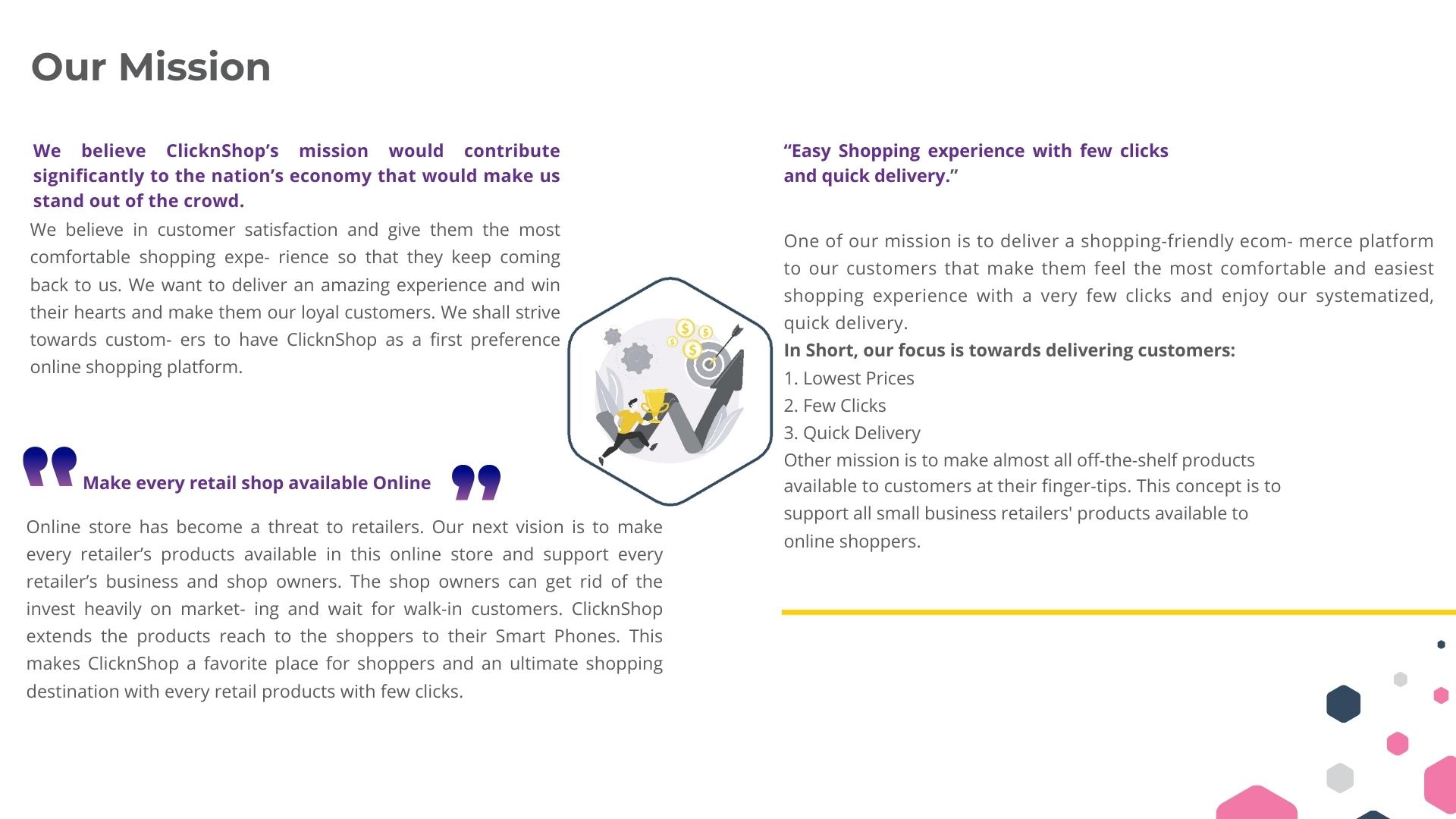 ClicknShop Online - customer shopping benefits
