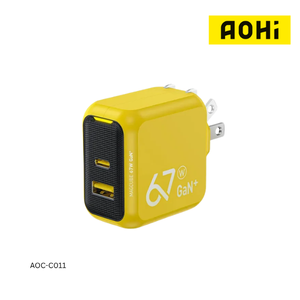 AOHi Magcube PD 67W 2-Port GaN Fast Wall Charger