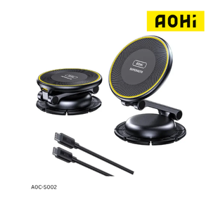 AOHi AOC-S002 15W Foldable Magnetic Wireless Car Charger