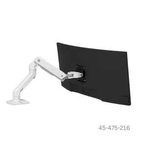 Ergotron HX Desk Monitor Arm - White - 45-475-216
