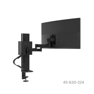 Ergotron TRACE Single Monitor, Panel Clamp, Matte Black - 45-630-224