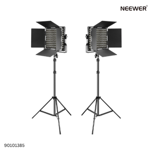 Neewer 2-Pack NL660 LED Video Lights with 200cm Light Stands UK