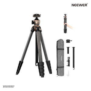 Neewer LT35 61-Inch Carbon Fiber Travel Tripod with 360? Panorama Ball Head