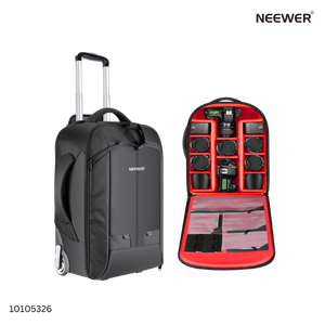 Neewer NW3300 Convertible Rolling Camera Backpack Red