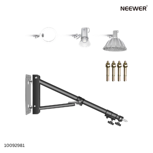 Neewer 130cm Wall Mounting Boom Arm Black