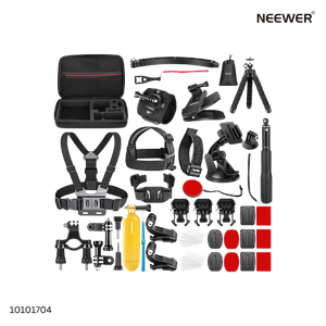 Neewer 50-in-1 Action Camera Accessory Kit Black