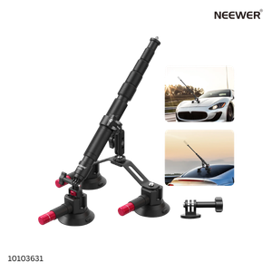Neewer 3-in-1 Camera Car Mount with Suction Cups and Extension Rod