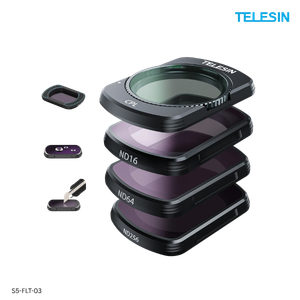 Telesin Filter Kit for DJI Pocket 3 - CPL, ND16/64/256