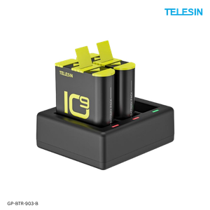 Telesin 3-Slot Charger & 2 Batteries for GoPro Hero 9/10/11