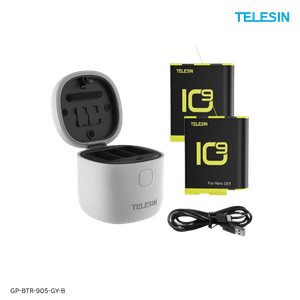 Telesin All-in-1 Charger & 2 Batteries for GoPro Hero 9/10/11