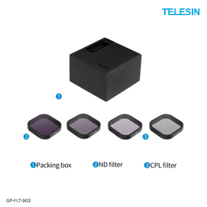 Telesin ND & CPL Lens Filter Set for GoPro Hero 9/10/11